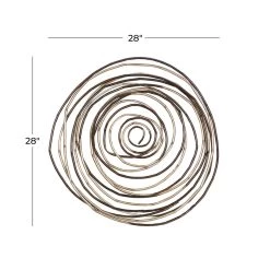 Hot Sale 😀 28" Black Metal Contemporary Wall Décor by Ivory and Iris 🌟 -Cheap Ivory and Iris Store D370157S 6