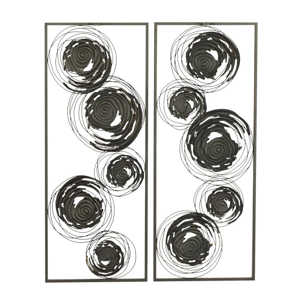 Deals π 36" Black, Gold & Silver Metal Contemporary Wall Décor Set, 2ct. by Ivory and Iris π 5 Deals π 36" Black, Gold & Silver Metal Contemporary Wall Décor Set, 2ct. by Ivory and Iris π - Image 5