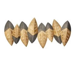 New 👍 Gold Iron Contemporary Wall Décor, 47" x 24" by Ivory and Iris 🧨