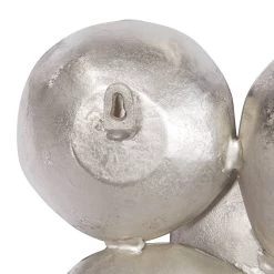 Hot Sale ⌛ Silver Aluminum Contemporary Wall Décor by Ivory and Iris 😀 -Cheap Ivory and Iris Store D370172S 5