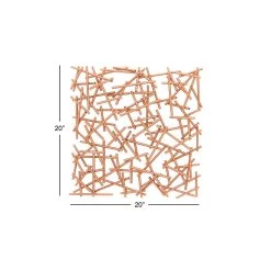 Outlet ❤️ Copper Metal Contemporary Abstract Wall Décor by Ivory and Iris 😀 -Cheap Ivory and Iris Store D370181S 4