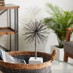 Best Sale π 17" Dark Silver Metal & Concrete Industrial Starburst Sculpture by Ivory and Iris π 11 Best Sale π 17" Dark Silver Metal & Concrete Industrial Starburst Sculpture by Ivory and Iris π -Cheap Ivory and Iris Store D370242S 8