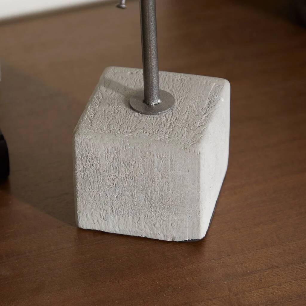 Best deal π 13" Dark Silver Metal & Concrete Industrial Starburst Sculpture by Ivory and Iris π 2 Best deal π 13" Dark Silver Metal & Concrete Industrial Starburst Sculpture by Ivory and Iris π - Image 2