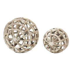 Brand new π Silver Aluminum Industrial Geometric Orb Set by Ivory and Iris π€©