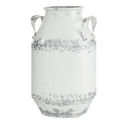 New 😉 White Metal Decorative Milk Can Set by Ivory and Iris 🔔 -Cheap Ivory and Iris Store D372083S 6