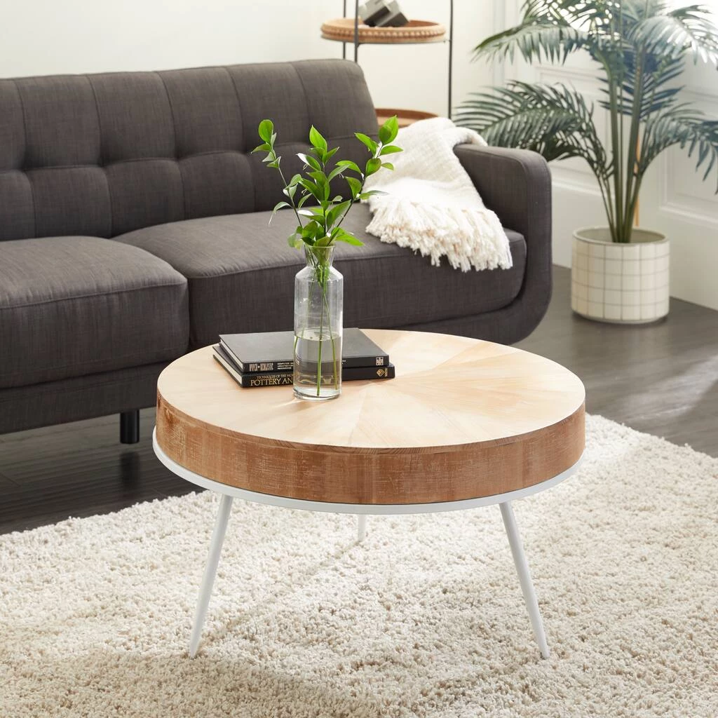 Cheap π 18'' Natural Brown Wood & Iron Modern Coffee Table by Ivory and Iris π€© 7 Cheap π 18'' Natural Brown Wood & Iron Modern Coffee Table by Ivory and Iris π€© - Image 7