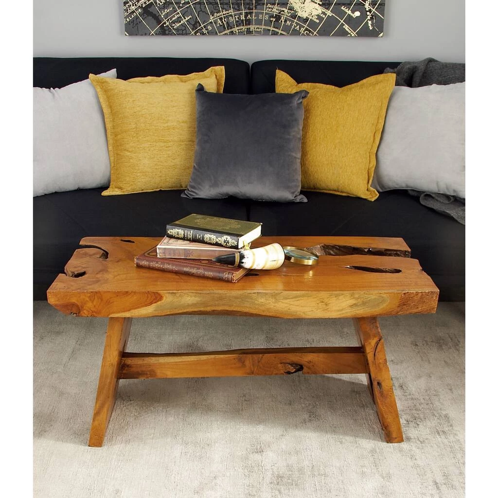 Budget β 35" Brown Teak Contemporary Coffee Table by Ivory and Iris π 5 Budget β 35" Brown Teak Contemporary Coffee Table by Ivory and Iris π - Image 5