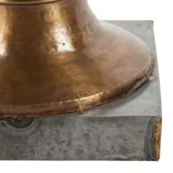 Outlet 💯 30" Gray Tempered Glass & Metal Coffee Table by Ivory and Iris ⭐ -Cheap Ivory and Iris Store D373701S 5