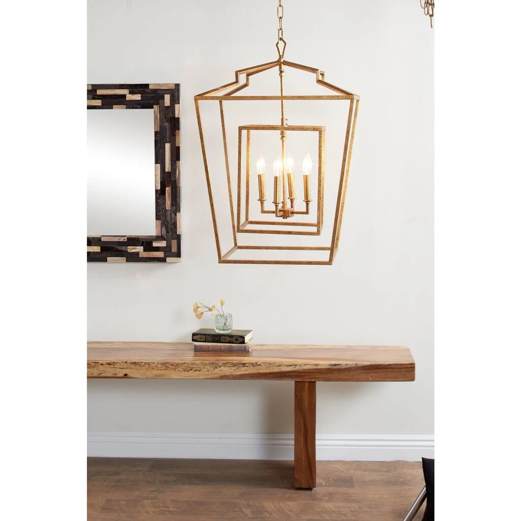 Flash Sale π Copper IRON Transitional Caged Chandelier , 29" x 20" x 20" by Ivory and Iris π 8 Flash Sale π Copper IRON Transitional Caged Chandelier , 29" x 20" x 20" by Ivory and Iris π - Image 8