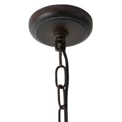 Cheapest ✨ Copper Iron Traditional Caged Chandelier , 28" x 24" x 24" by Ivory and Iris 🤩 -Cheap Ivory and Iris Store D374833S 4