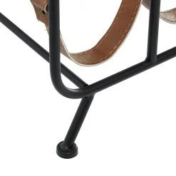 Promo ✔️ 16" Black Metal Contemporary Wine Rack by Ivory and Iris 💯 -Cheap Ivory and Iris Store D396018S 6