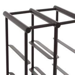 Outlet 🎁 15" Black Metal Industrial Wine Rack by Ivory and Iris ⭐ -Cheap Ivory and Iris Store D396026S 5