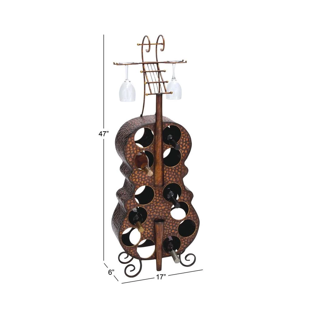 Best Sale π 47" Brass Metal Traditional Wine Holder Rack by Ivory and Iris π― 7 Best Sale π 47" Brass Metal Traditional Wine Holder Rack by Ivory and Iris π― - Image 7
