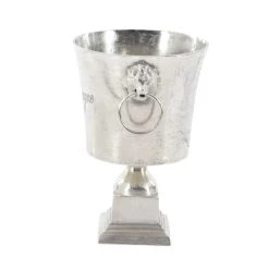 Flash Sale ❤️ 16" Silver Champagne Bucket by Ivory and Iris 🧨 -Cheap Ivory and Iris Store D396033S 4