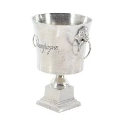 Flash Sale ❤️ 16" Silver Champagne Bucket by Ivory and Iris 🧨 -Cheap Ivory and Iris Store D396033S 5