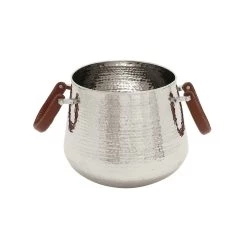 Deals 🌟 15" Silver Modern Wine Bucket by Ivory and Iris 💯
