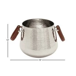 Deals π 15" Silver Modern Wine Bucket by Ivory and Iris π― 6 Deals π 15" Silver Modern Wine Bucket by Ivory and Iris π― -Cheap Ivory and Iris Store D396034S 3
