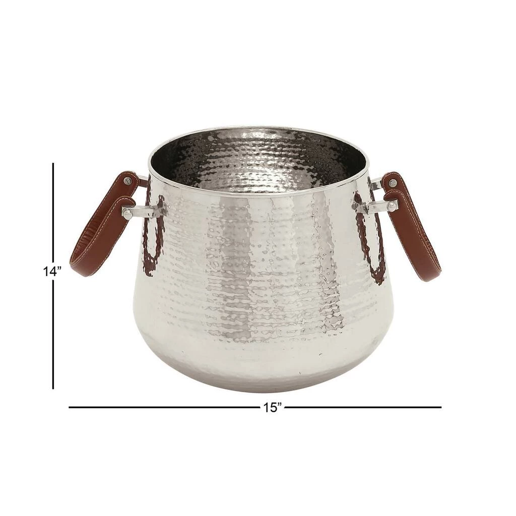 Deals π 15" Silver Modern Wine Bucket by Ivory and Iris π― 3 Deals π 15" Silver Modern Wine Bucket by Ivory and Iris π― - Image 3