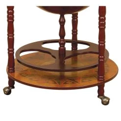 New 🔥 37" Brown Rustic Wine Bar Globe by Ivory and Iris 👍 -Cheap Ivory and Iris Store D396043S 4