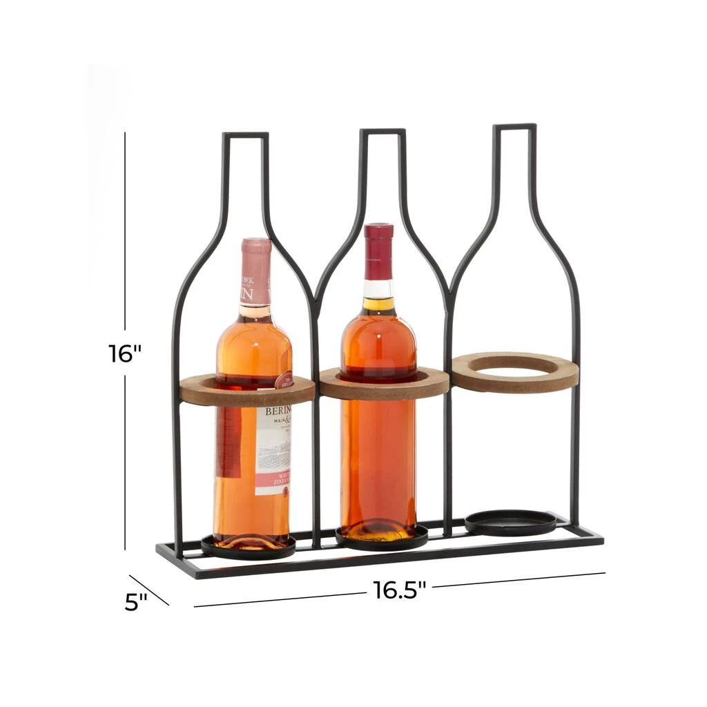 Wholesale π€© 16" Black Metal Farmhouse Wine Rack by Ivory and Iris 𧨠7 Wholesale π€© 16" Black Metal Farmhouse Wine Rack by Ivory and Iris 𧨠- Image 7