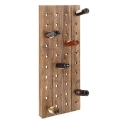 Top 10 ❤️ Brown Wooden Pallet Wall Wine Rack by Ivory and Iris 🎁