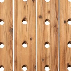 Top 10 ❤️ Brown Wooden Pallet Wall Wine Rack by Ivory and Iris 🎁 -Cheap Ivory and Iris Store D396064S 3