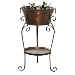Best Sale 😉 35" Copper Metal Rustic Wine Bucket by Ivory and Iris ⭐
