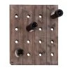 Best Sale 💯 25" Brown Wood Rustic Wine Holder Rack by Ivory and Iris 🎉