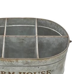 Top 10 🧨 13" Gray Metal Farmhouse Wine Holder by Ivory and Iris 🔥 -Cheap Ivory and Iris Store D396094S 6