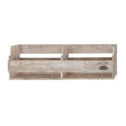 Deals ⭐ 36" Brown Wood Farmhouse Wine Holder by Ivory and Iris 🎁 -Cheap Ivory and Iris Store D396098S 3