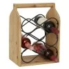 Cheap 👏 15" Brown Wood Rustic Wine Holder by Ivory and Iris 💯