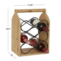 Cheap π 15" Brown Wood Rustic Wine Holder by Ivory and Iris π― 12 Cheap π 15" Brown Wood Rustic Wine Holder by Ivory and Iris π― -Cheap Ivory and Iris Store D396110S 6