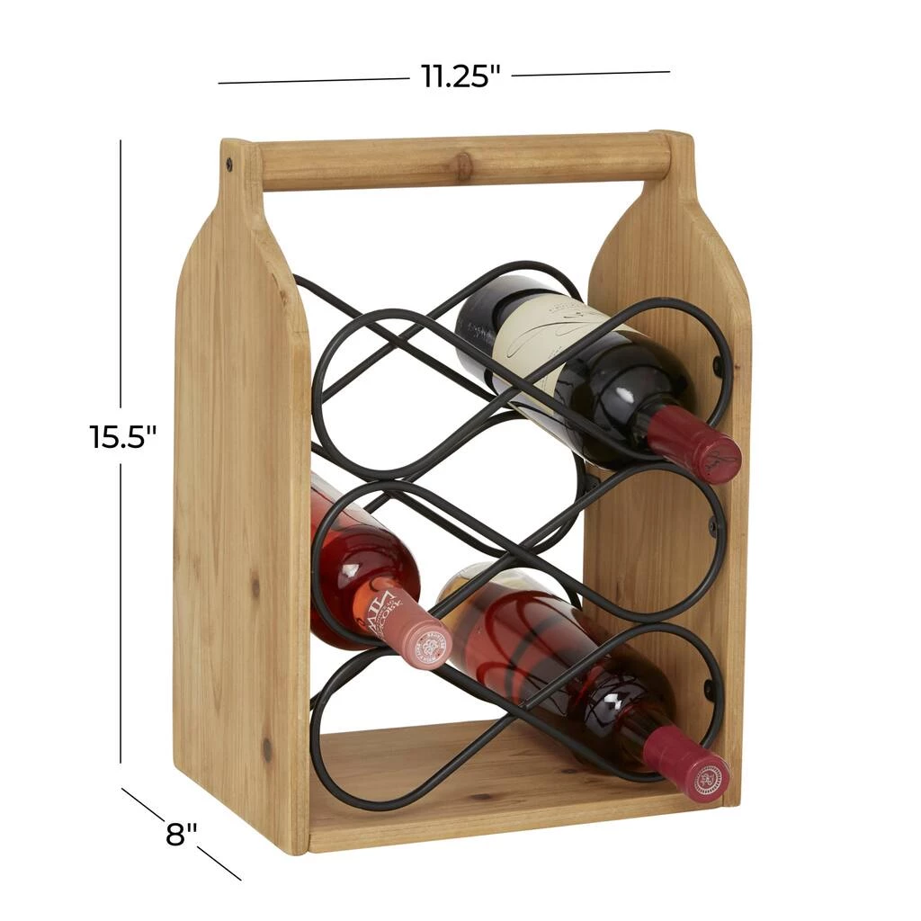 Cheap π 15" Brown Wood Rustic Wine Holder by Ivory and Iris π― 6 Cheap π 15" Brown Wood Rustic Wine Holder by Ivory and Iris π― - Image 6