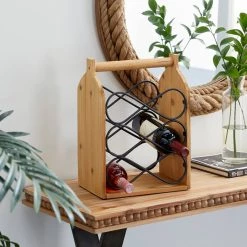 Cheap π 15" Brown Wood Rustic Wine Holder by Ivory and Iris π― 13 Cheap π 15" Brown Wood Rustic Wine Holder by Ivory and Iris π― -Cheap Ivory and Iris Store D396110S 7