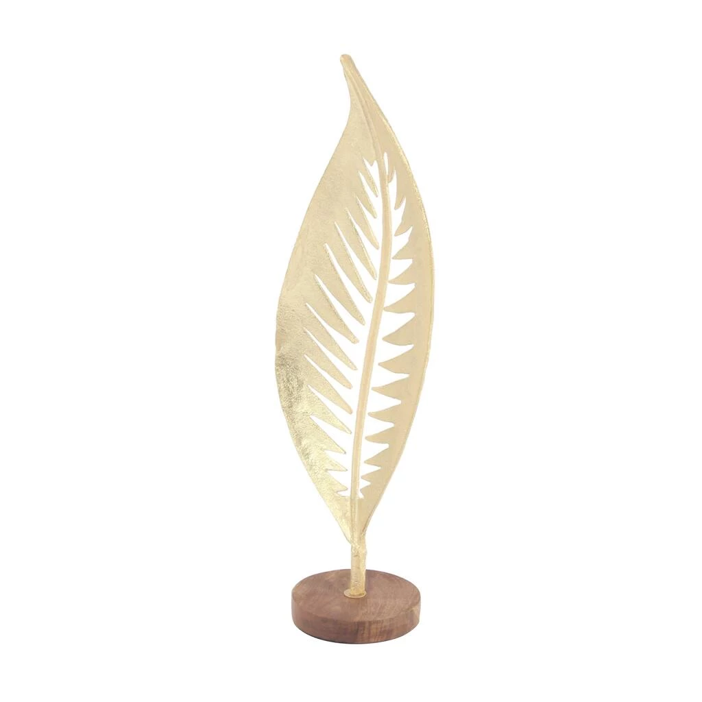 Best deal π 25" White Aluminum Contemporary Leaf Sculpture by Ivory and Iris π 4 Best deal π 25" White Aluminum Contemporary Leaf Sculpture by Ivory and Iris π - Image 4