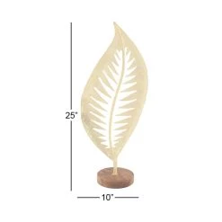 Best deal π 25" White Aluminum Contemporary Leaf Sculpture by Ivory and Iris π 12 Best deal π 25" White Aluminum Contemporary Leaf Sculpture by Ivory and Iris π -Cheap Ivory and Iris Store D396288S 6