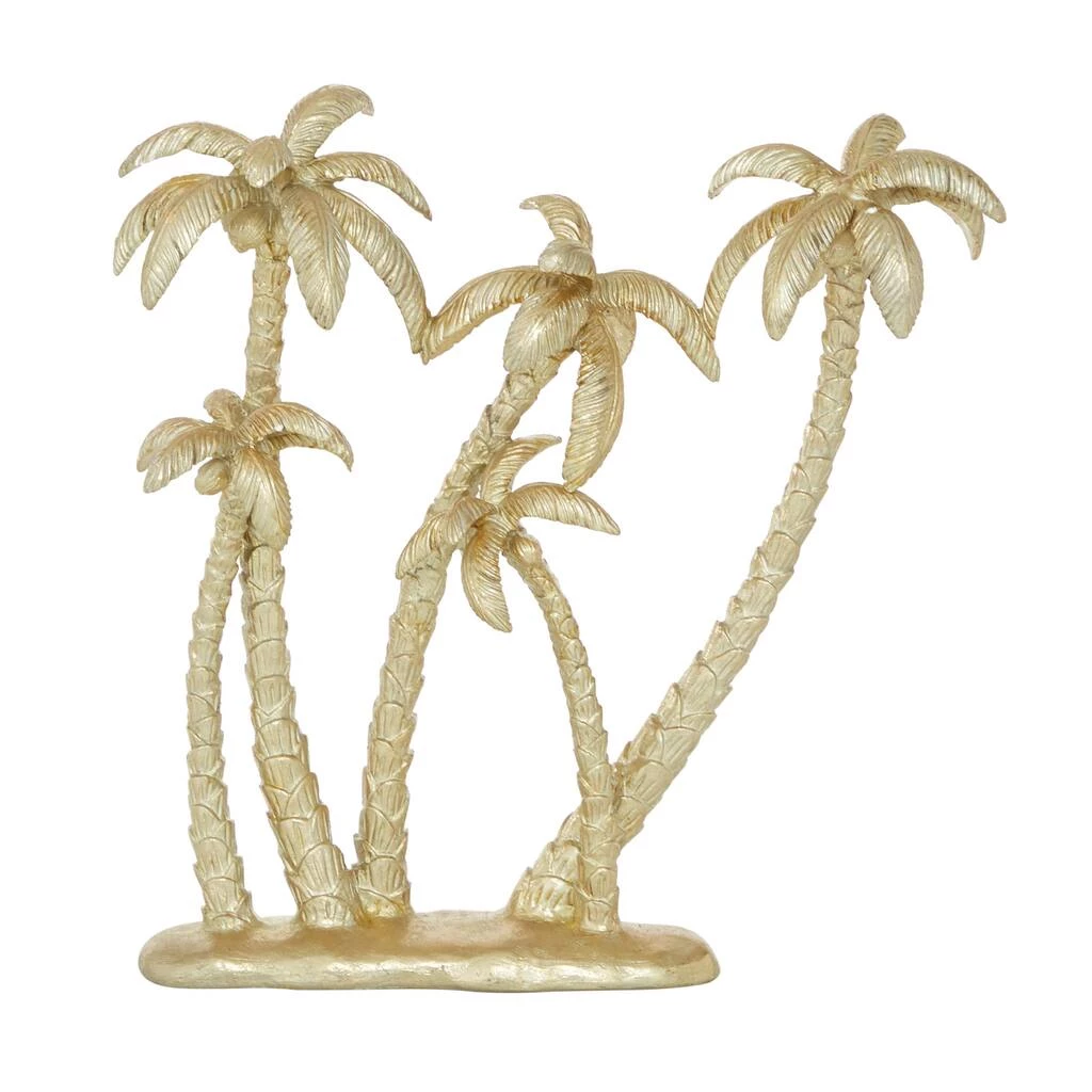 Best deal π 16" Gold Coastal Palm Tree Sculpture by Ivory and Iris π 2 Best deal π 16" Gold Coastal Palm Tree Sculpture by Ivory and Iris π - Image 2