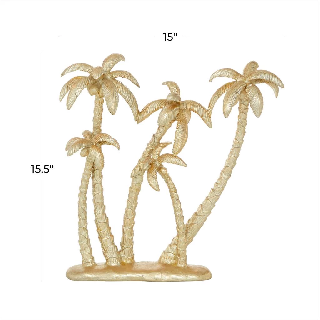 Best deal π 16" Gold Coastal Palm Tree Sculpture by Ivory and Iris π 7 Best deal π 16" Gold Coastal Palm Tree Sculpture by Ivory and Iris π - Image 7