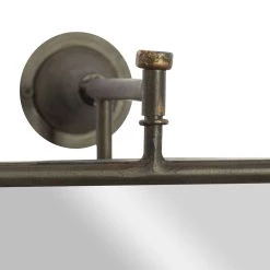 28" Black Wood Industrial Wall Mirror by Ivory and Iris -Cheap Ivory and Iris Store D396324S 4