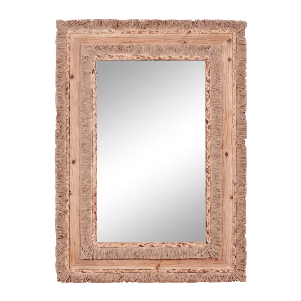 Best deal β 36" Brown Bohemian Style Wood Wall Mirror by Ivory and Iris π 1 Best deal β 36" Brown Bohemian Style Wood Wall Mirror by Ivory and Iris π