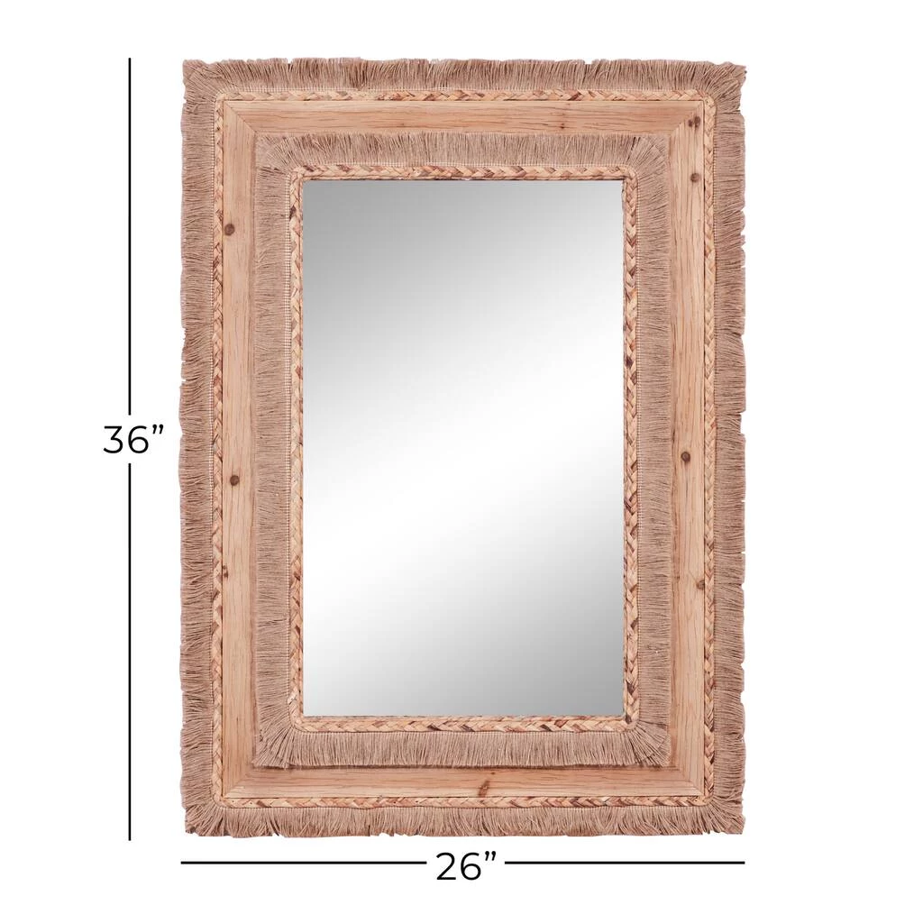 Best deal β 36" Brown Bohemian Style Wood Wall Mirror by Ivory and Iris π 6 Best deal β 36" Brown Bohemian Style Wood Wall Mirror by Ivory and Iris π - Image 6