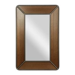 Brand new π€© 47" Brown Wood Industrial Wall Mirror by Ivory and Iris π₯