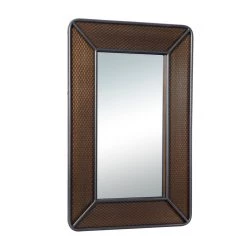 Brand new 🤩 47" Brown Wood Industrial Wall Mirror by Ivory and Iris 🔥 -Cheap Ivory and Iris Store D396328S 2