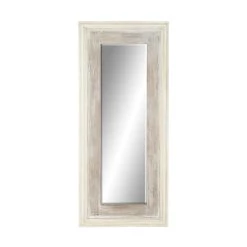 Brand new π€© 59" White Farmhouse Wood Wall Mirror by Ivory and Iris π―