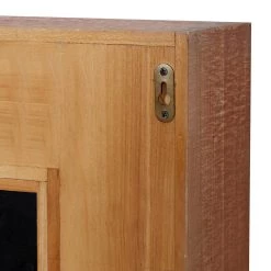 Top 10 🔥 29" Brown Wood Farmhouse Wall Mirror by Ivory and Iris ⭐ -Cheap Ivory and Iris Store D396344S 4