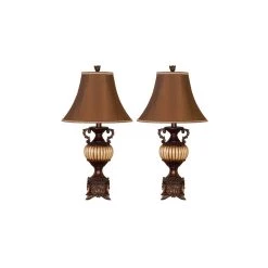 Promo π₯° 30" Brown Traditional Table Lamp, 2ct. by Ivory and Iris π