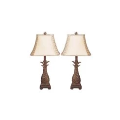 Cheap π 27" Brown Polystone Coastal Table Lamp, 2ct. by Ivory and Iris π