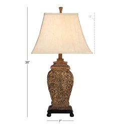 Best reviews of 🔥 30" Brown Polystone Rustic Table Lamp, 2ct. by Ivory and Iris 💯 -Cheap Ivory and Iris Store D399090S 10
