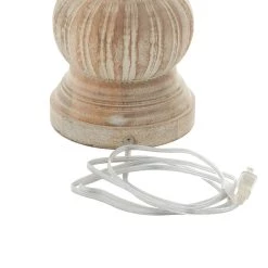 Buy 😍 28" Brown Wood Traditional Table Lamp by Ivory and Iris 😉 -Cheap Ivory and Iris Store D399094S 5