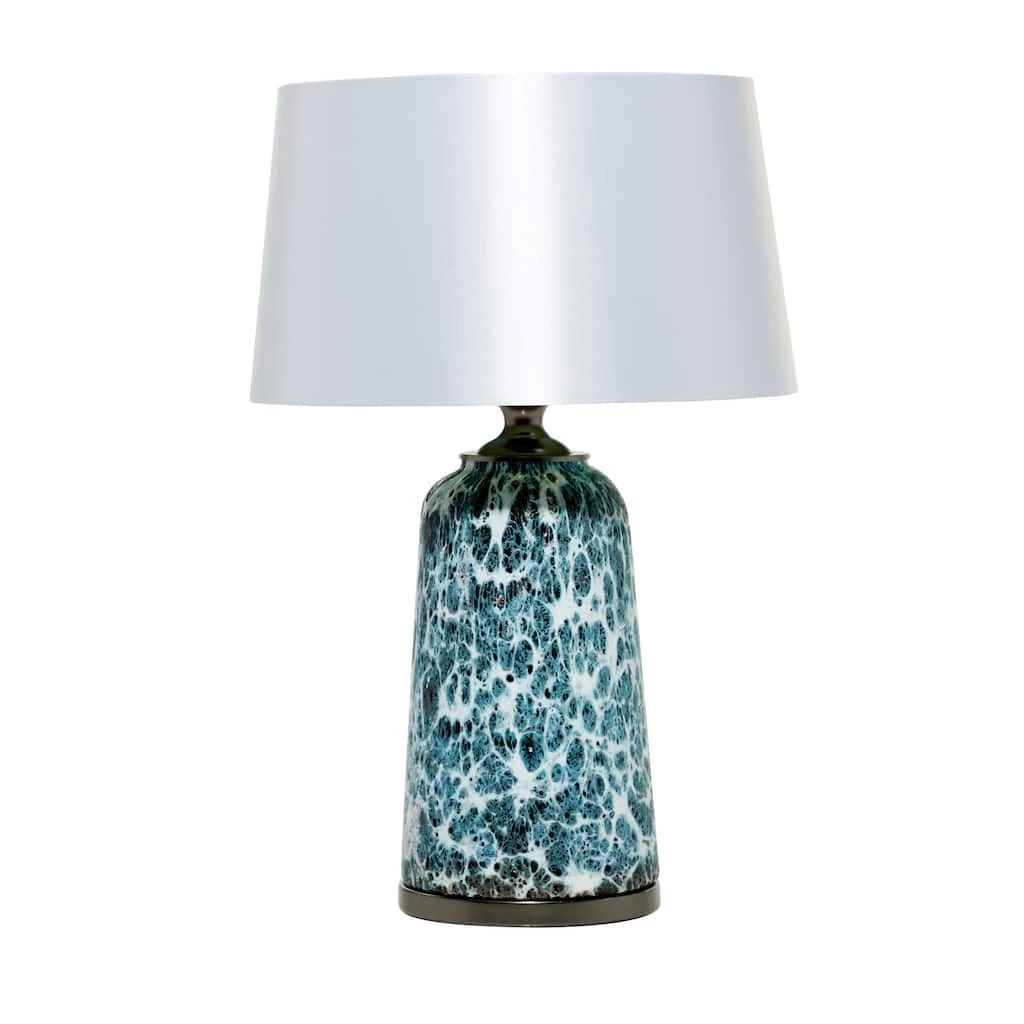 Promo π€© 28" Blue Glass Bohemian Table Lamp by Ivory and Iris 𧨠1 Promo π€© 28" Blue Glass Bohemian Table Lamp by Ivory and Iris π§¨